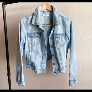 Light wash denim jacket